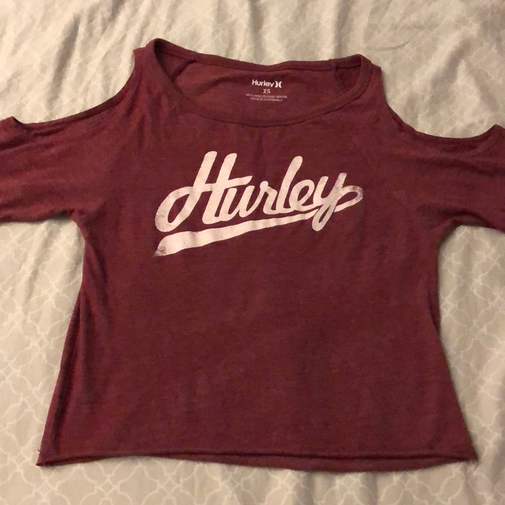 Hurley Top - Dark Red 3/4 Sleeve